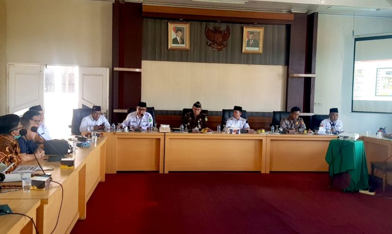 Rapat koordinasi percepatan penyaluran KUR yang digelar Pemkab Lebong bersama BRI dan Bank Bengkulu