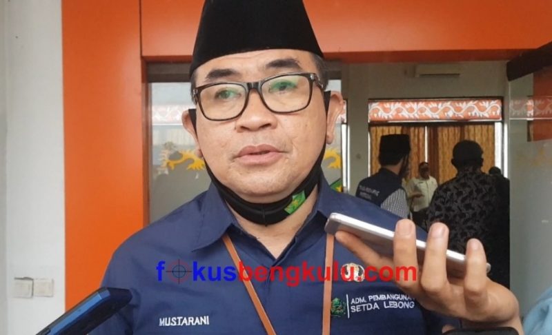 Sekretaris Daerah Kabupaten Lebong H Mustarani Abidin SH MSi selaku Ketua Pansel JPTP Pemkab Lebong