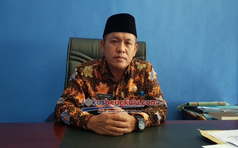 Kepala Dinas Lingkungan Hidup (DLH) Kabupaten Lebong Indra Gunawan SPi MSi